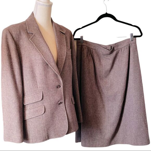 Daniel for Spellbound Vintage 💯% Wool Blazer & Skirt Set Sz 16 - Picture 2 of 16